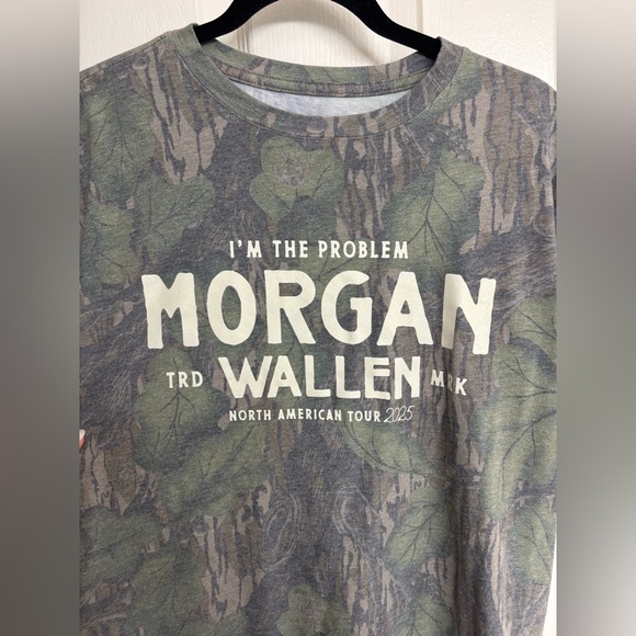 Morgan Wallen 2025 Tour Camouflage Concert T-Shirt - Picture 3 of 5